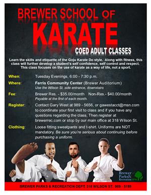 Karate, Adult Class