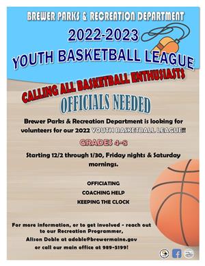 Basketball Officials Needed! 