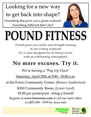 Pop Up Pound Class April 29
