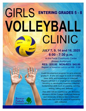 Girls Middle School Volleyball Clinic