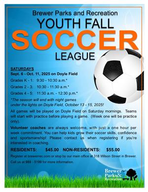 Fall Soccer Grades K - 5