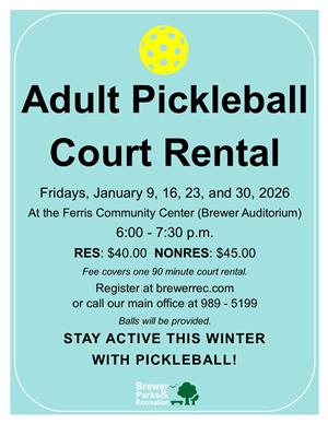 Pickleball Court Rental