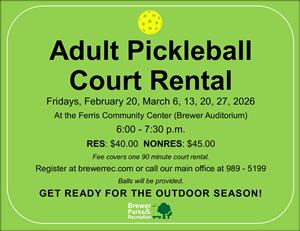 Indoor Court Rental