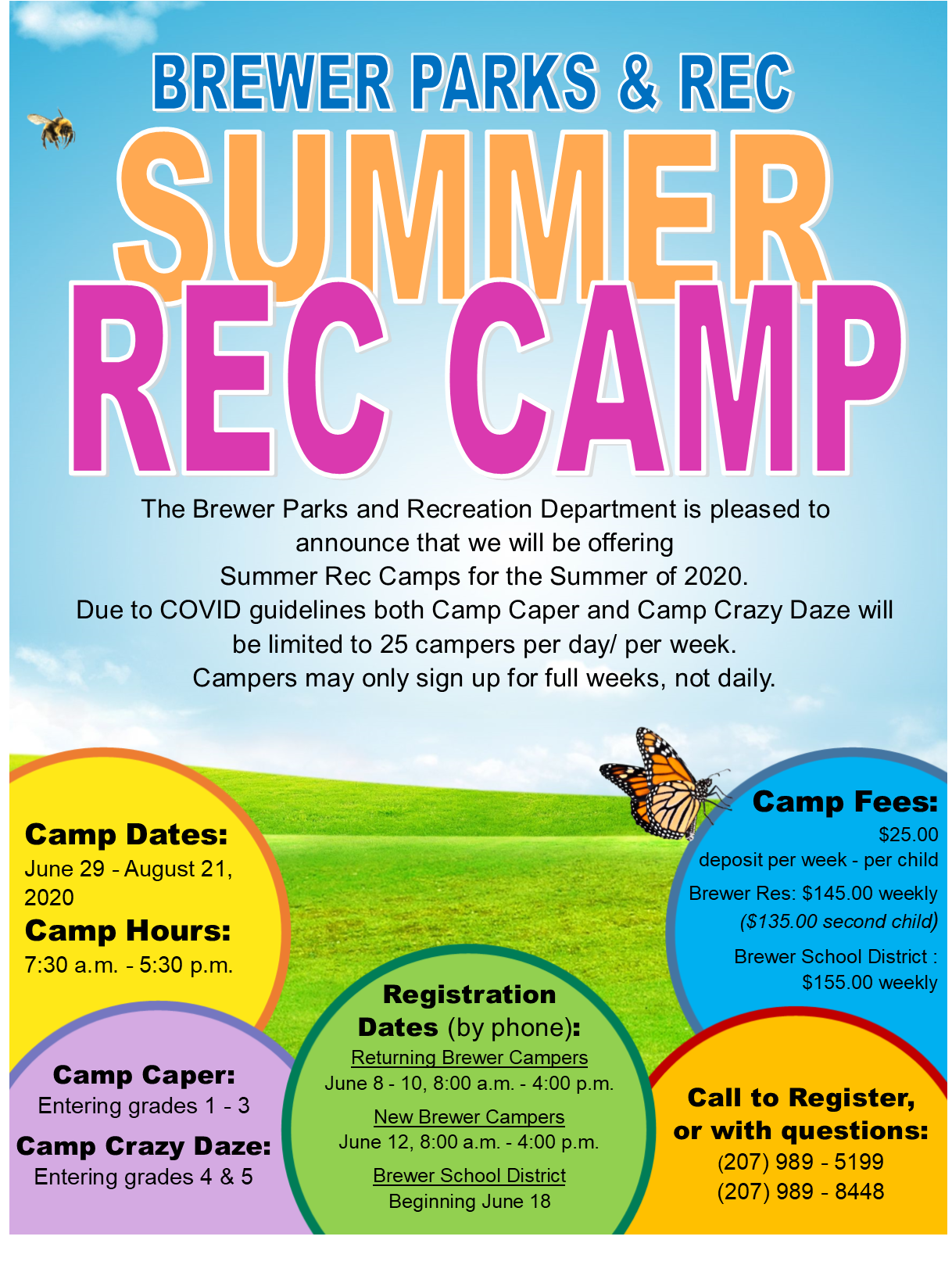 Brewer Parks & Recreation Summer Camps